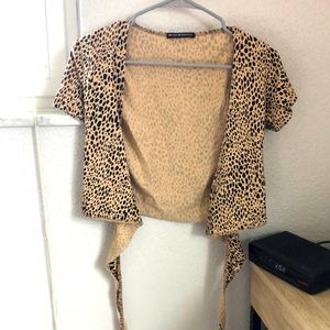 Brandy Melville Cheetah Tie Top